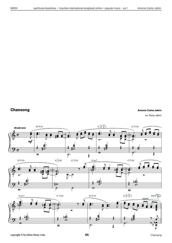 Partitura da música Chansong