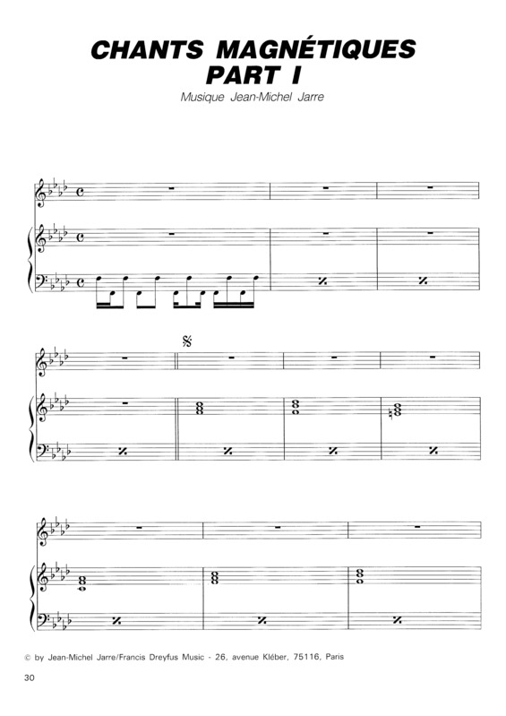 Partitura da música Chants Magnétiques Part I