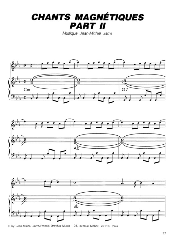 Partitura da música Chants Magnétiques Part II