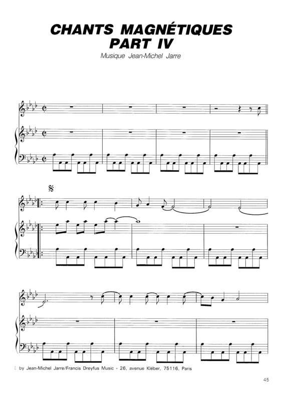 Partitura da música Chants Magnétiques Part IV