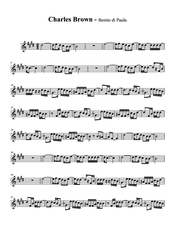 Partitura da música Charles brown v.2