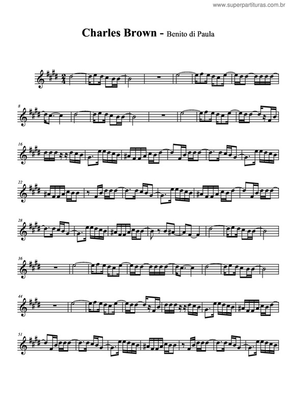 Partitura da música Charles Brown v.3