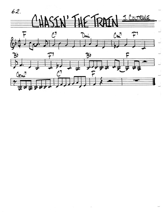 Partitura da música Chasin The Train v.5