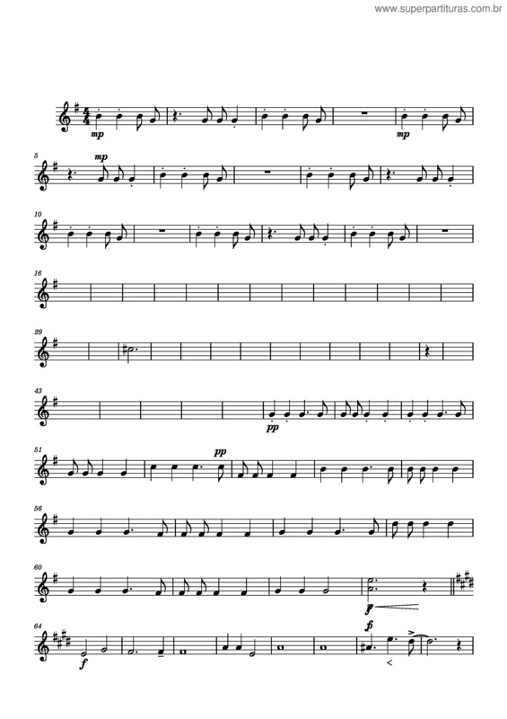 Partitura da música Chega De Saudade Tenor