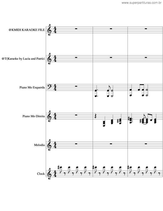 Partitura da música Cheia De Charme v.3