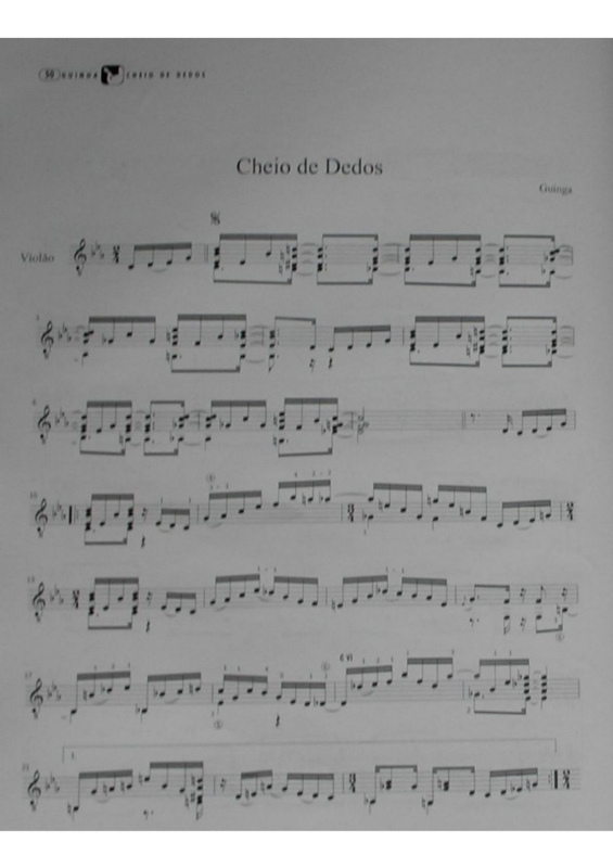 Partitura da música Cheio de Dedos
