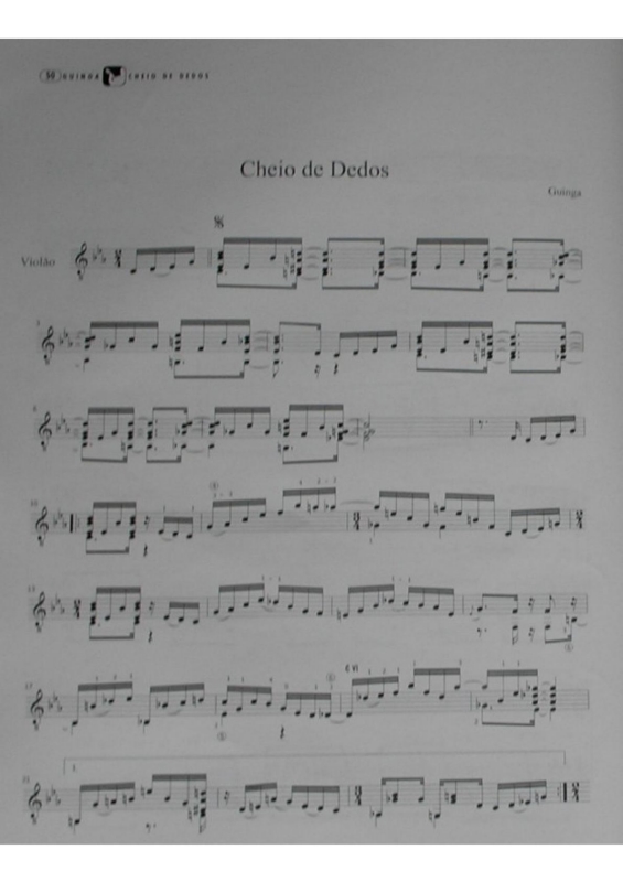 Partitura da música Cheio de Dedos