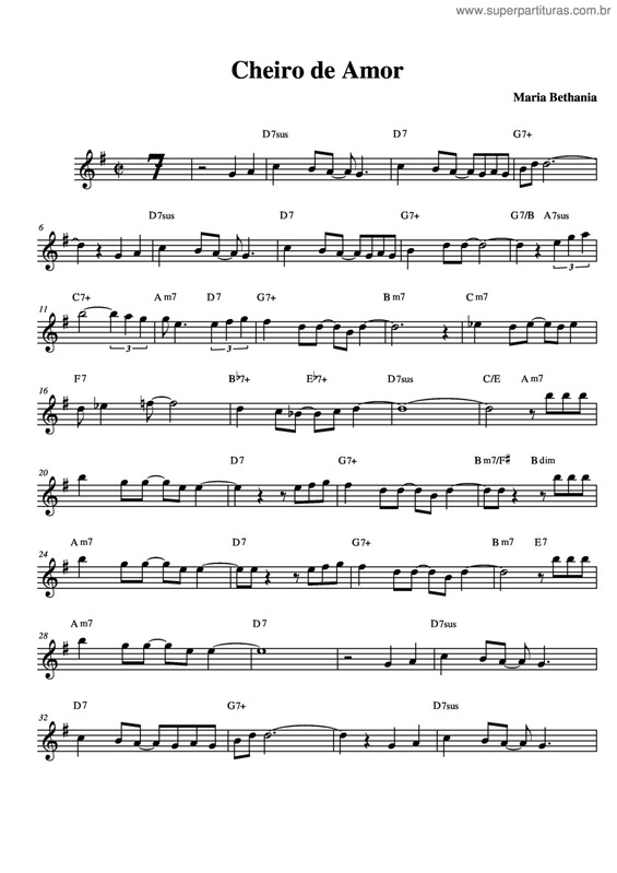 Partitura da música Cheiro De Amor v.5