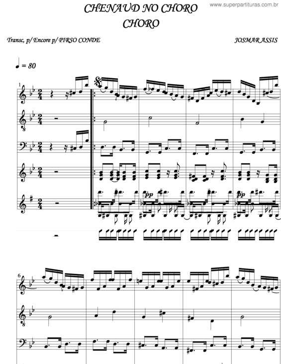 Partitura da música Chenaud No Choro v.3