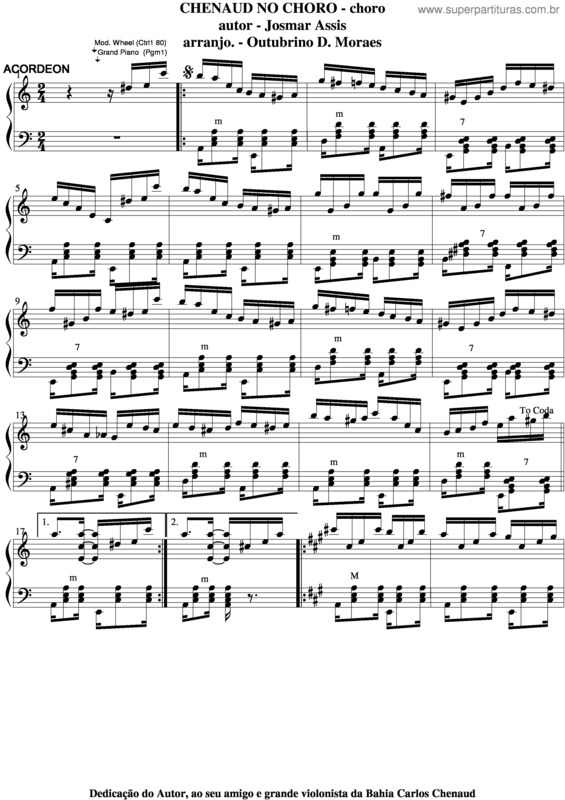 Partitura da música Chenaud No Choro v.4