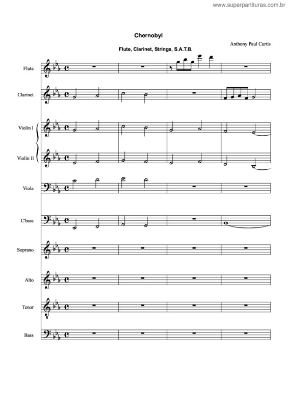 Partitura da música Chernobyl