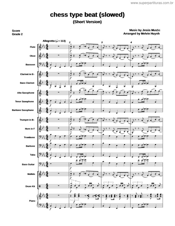 Partitura da música Chess Type Beat – @Jesusmusic_Official Or Jesús Music v.2