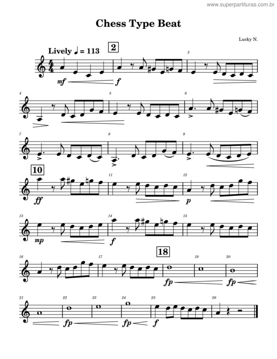 Partitura da música Chess Type Beat – @Jesusmusic_Official Or Jesús Music v.3