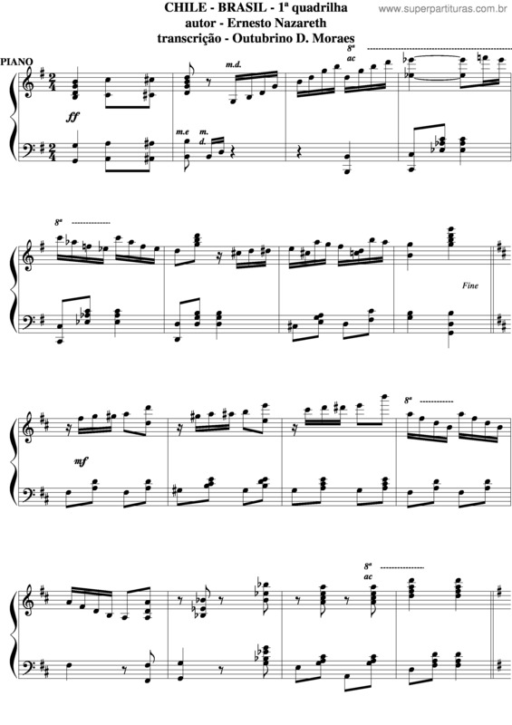 Partitura da música Chilerasil v.3