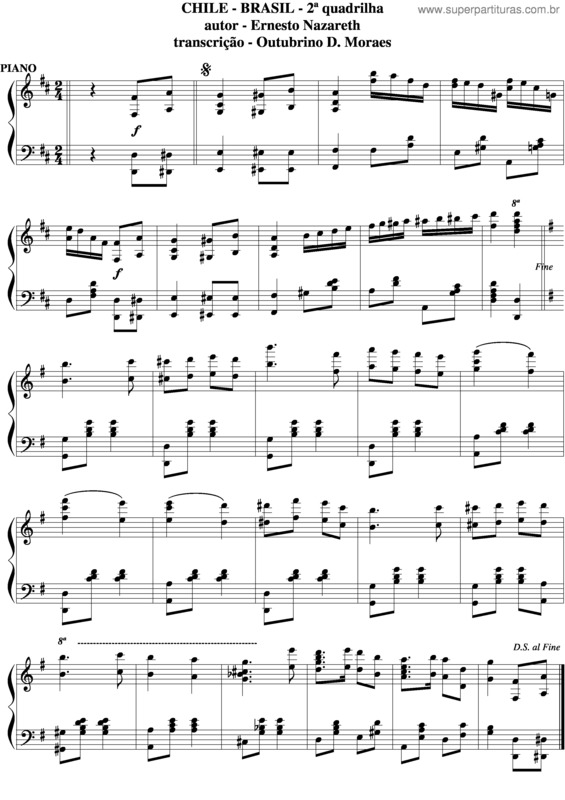 Partitura da música Chilerasil v.4