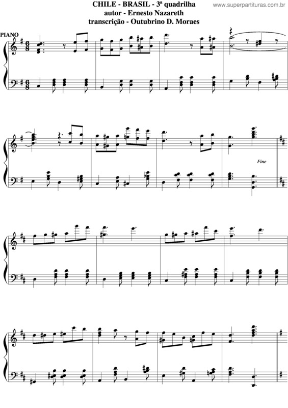 Partitura da música Chilerasil v.5