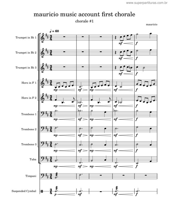 Partitura da música Chorale #4 – Moonlunar73