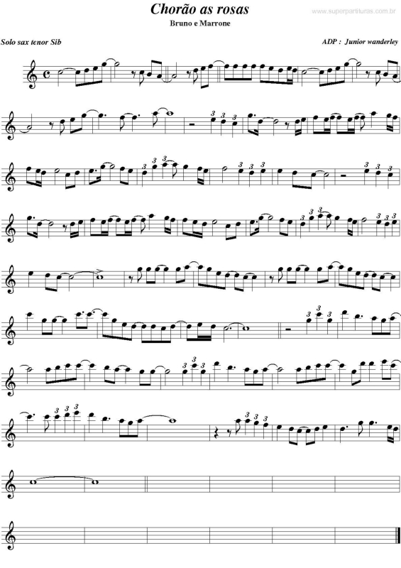 Partitura da música Choram As Rosas v.2