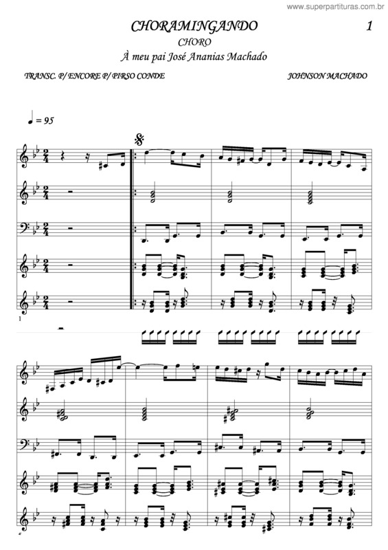 Partitura da música Choramingando v.10