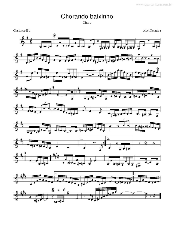 Partitura de flauta, Partituras para clarinete, Partituras de guitarra