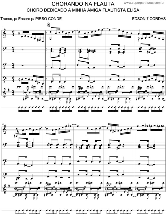 Partitura da música Chorando Na Flauta v.2