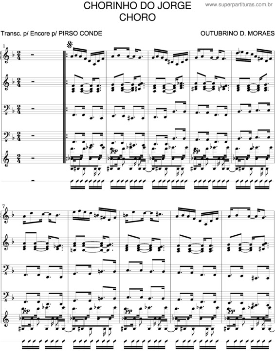 Partitura da música Chorinho Do Jorge v.2