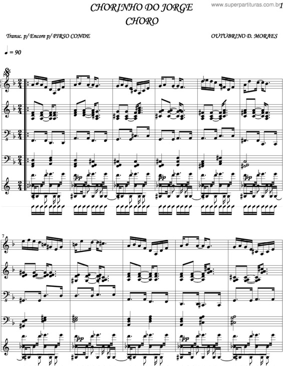 Partitura da música Chorinho Do Jorge v.3