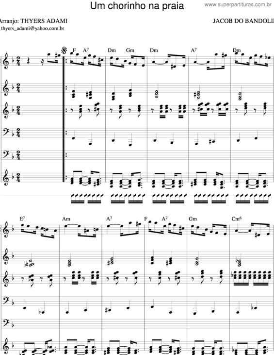 Partitura da música Chorinho Na Praia v.2