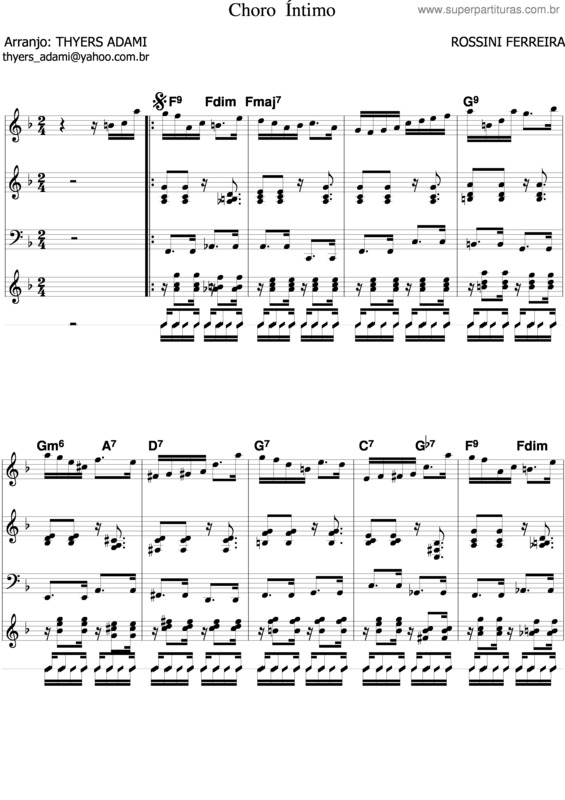 Partitura da música Chorinho v.7