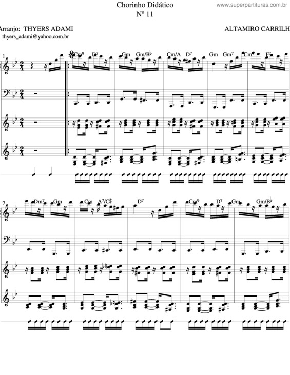Partitura da música Choro Didático v.13