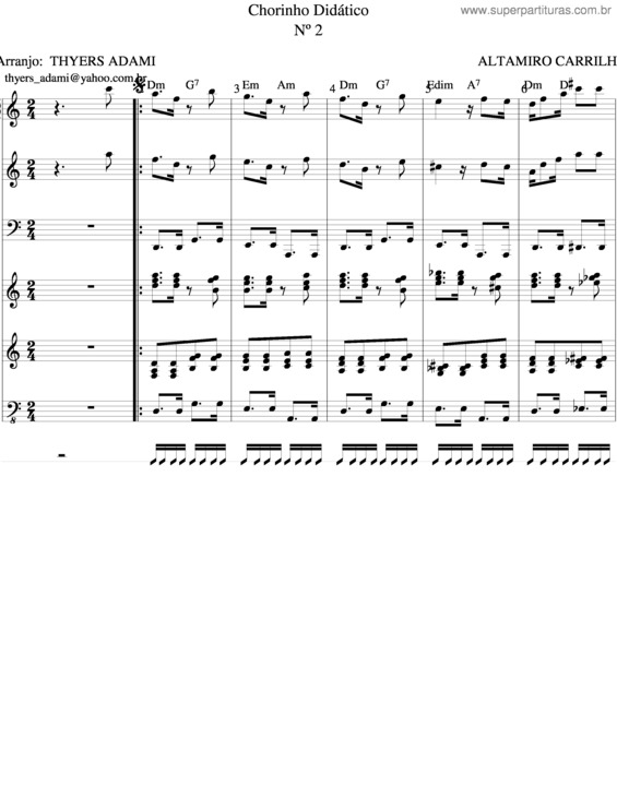 Partitura da música Choro Didático v.2