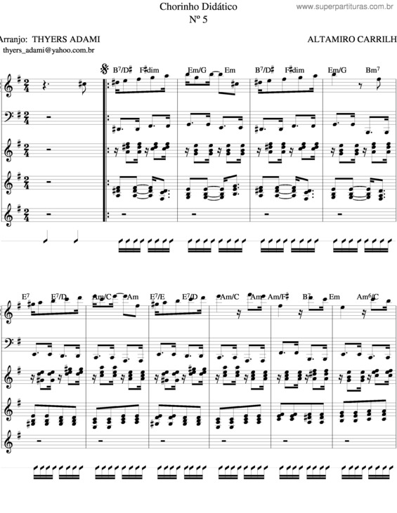 Partitura da música Choro Didático v.4