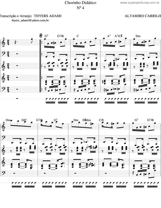 Partitura da música Choro Didático v.6