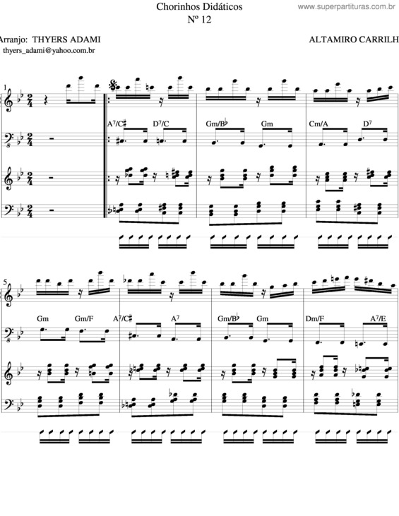 Partitura da música Choro Didático v.7