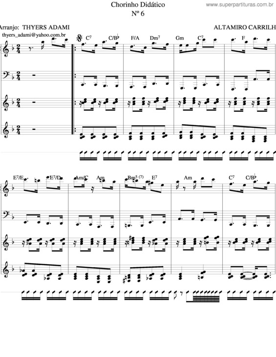 Partitura da música Choro Didático v.9