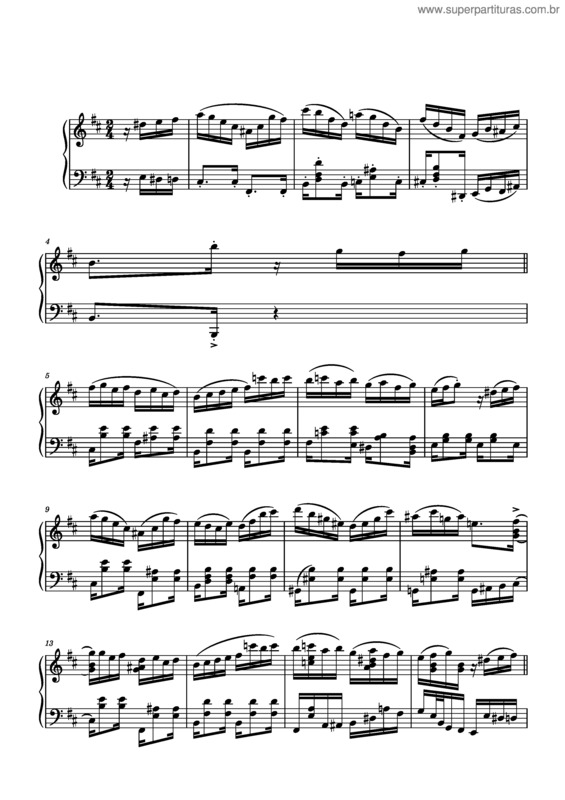 Partitura da música Choro Na Chuva