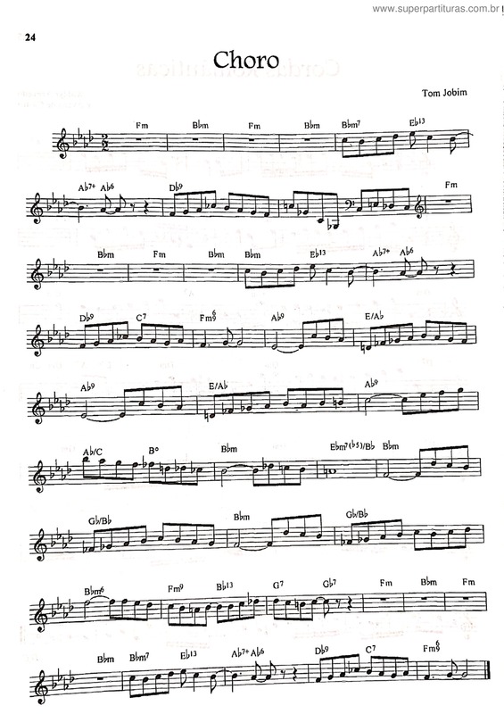 Partitura da música Choro v.42