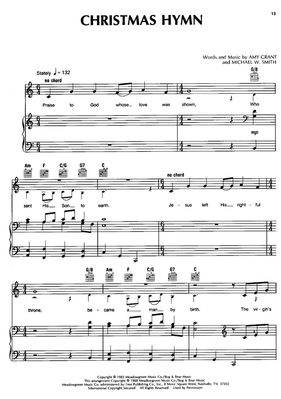 Partitura da música Christmas Hymn v.2