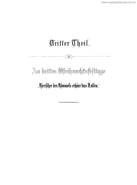 Partitura da música Christmas Oratorio v.3