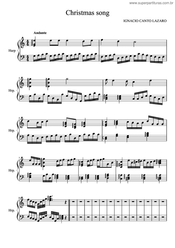 Partitura da música Christmas Song v.3