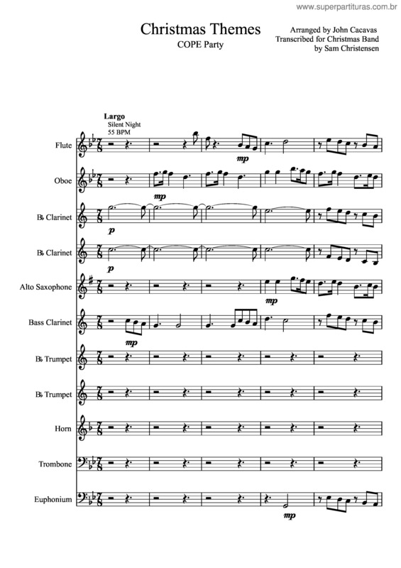 Partitura da música Christmas Songs