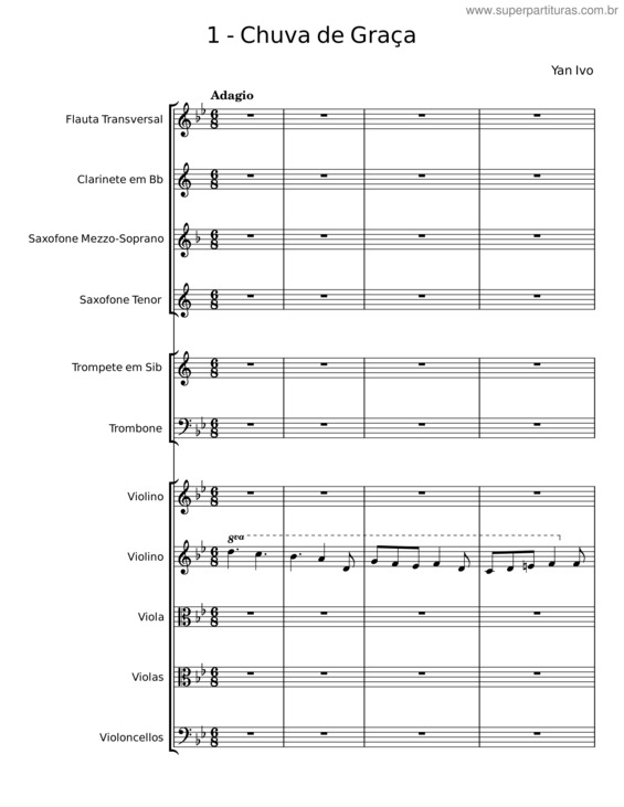 Partitura da música Chuva De Graça v.5