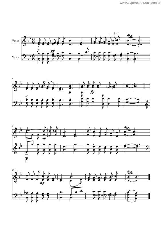 Partitura da música Chuvas De Graça v.9