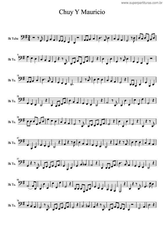 Partitura da música Chuy Y Mauricio