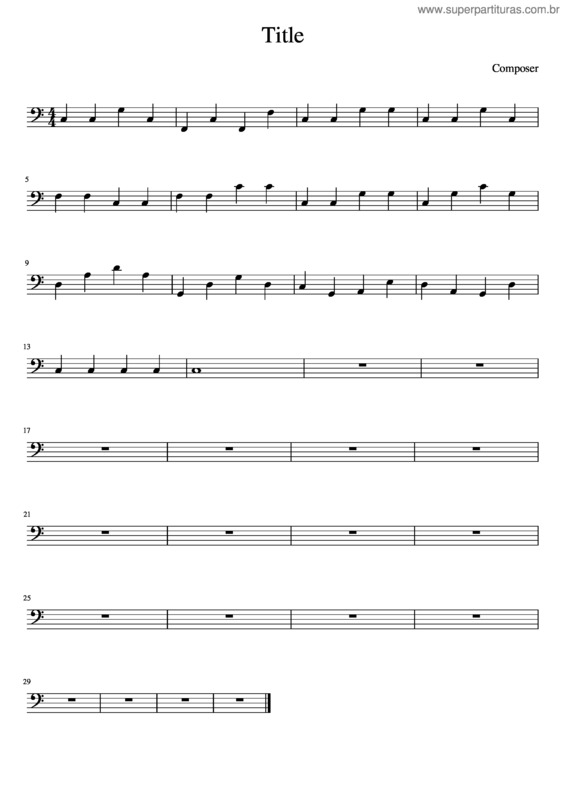 Partitura da música Ciclo 3
