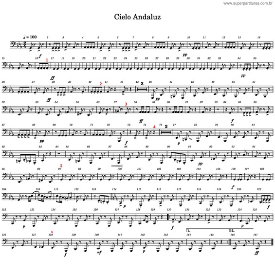 Partitura da música Cielo Andaluz