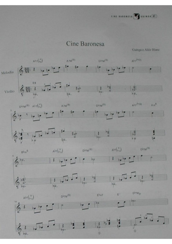 Partitura da música Cine Baronesa