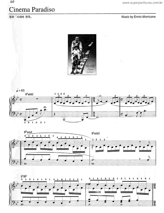 Partitura da música Cinema Paradiso v.4