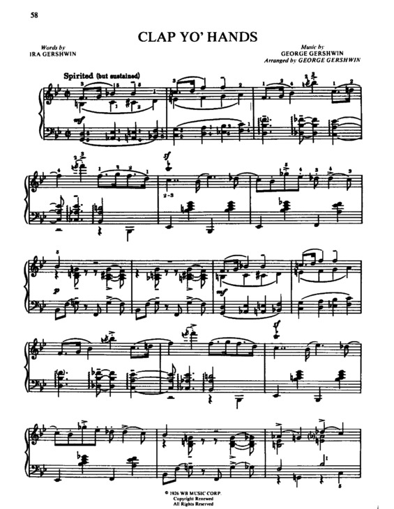 Partitura da música Clap Yo Hands