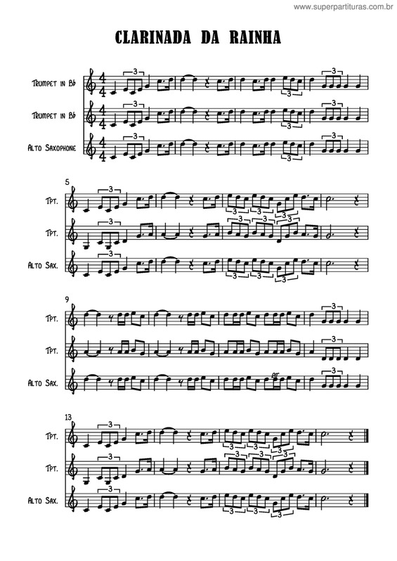 Partitura da música Clarinada Da Rainha v.4